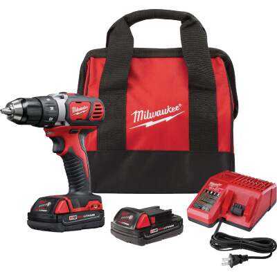 Milwaukee M18 18-Volt Lithium-Ion 1/2 In. Compact Cordless Drill Kit